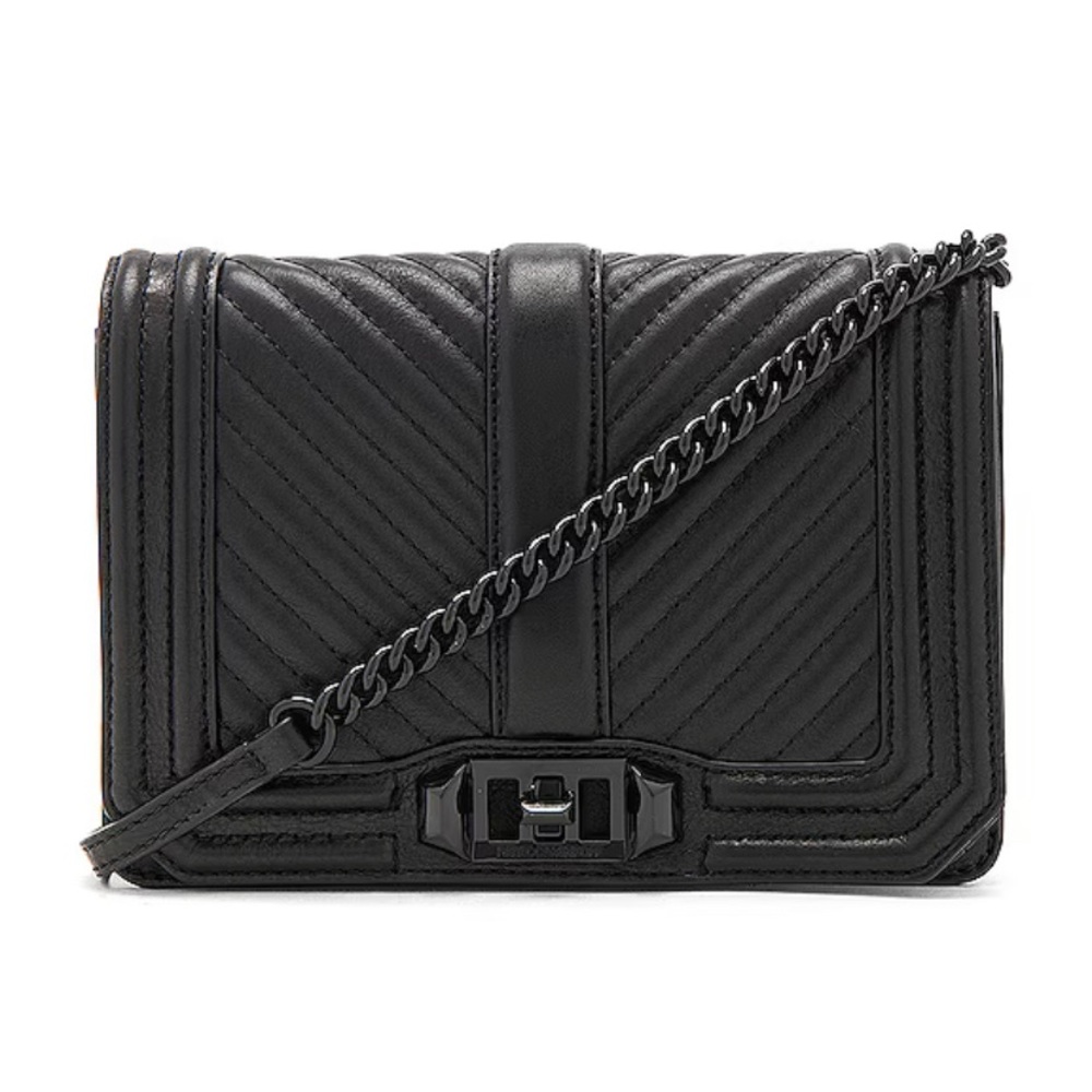 Rebecca Minkoff Chevron Quilted Small Love Crossbody